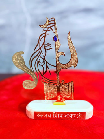 Half Faced Shankar with Trishul