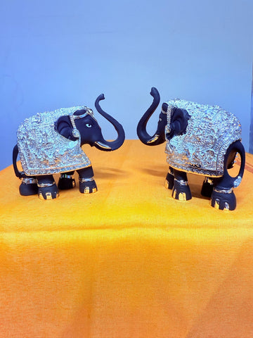 Pair of Elephant with Hand work