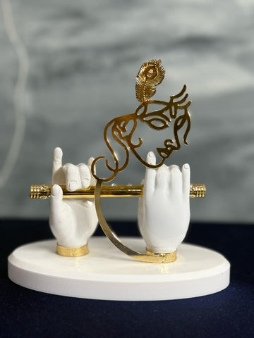 Krishna Hands with Face & Bansuri